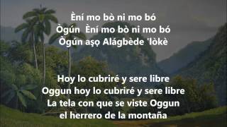 CANTO A OGGUN  TRADUCIDO [upl. by Symon]