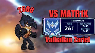 SIG SPAMMING ON ZARIEL  VALHALLAN Brawlhalla Ranked 1v1 Episode 1 [upl. by Llerihs977]