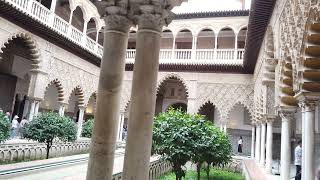 Royal Alcazar  Seville  Spain 4kwalk 4kspain 4Kseville spain seville [upl. by Nage119]