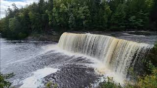 Upper Tahquamenon Falls Tahquamenon Falls State Park Paradise Michigan [upl. by Hewet]