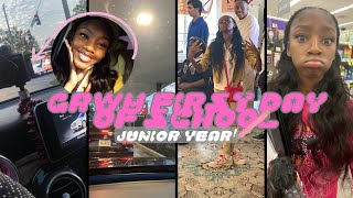 GRWM First day of school junior year  grwm night before school vlog [upl. by Wightman503]