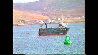 Fishing Vessel Aground in Lerwick Harbour [upl. by Inilam]