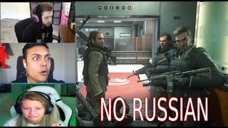 Gamers Reaction to No Russian Modern Warfare 2 Remastered [upl. by Aihsyla]