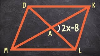 Using the properties of a rhombus to determine the missing value [upl. by Maddox]