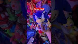 Sonic Plush Haul 😧 shorts clawmachine arcade sonic sonicthehedgehog fnaf [upl. by Kincaid]