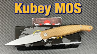 Kubey MOS liner lock flipper knife Hydra design [upl. by Nahtanhoj444]