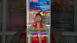 Congratulations safelandeducation internationalstudy highereducation [upl. by Firman]