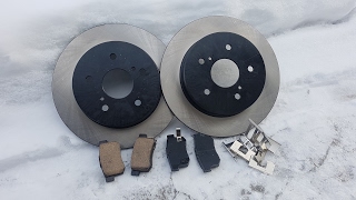 Suzuki SX4 Rear Brakes replacement Замена задних тормозов на Suzuki SX4 [upl. by Corette]