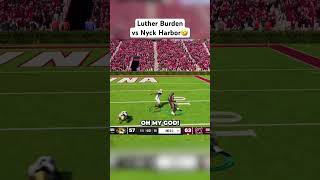 Luther Burden vs Nyck Harbor in College Football 25🤣 collegefootball cfb25 shorts [upl. by Banky]