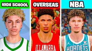 I Played Lamelo Ball ENTIRE Career [upl. by Odlamur]