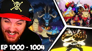 One Piece Episode 1000 1001 1002 1003 1004 Reaction  EPISODE 1000 IS HERE [upl. by Ttenyl]