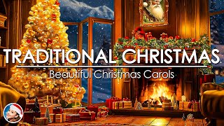 Classic Christmas Hits with Fireplace 🎄 Best Christmas Songs And Carols 🎅 Old Traditional Christmas [upl. by Anelrac]