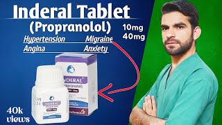 inderal tablet in urdu hindi propranolol uses  uses side effects dosagesMOA contraindications [upl. by Adnilem]