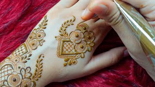 Leafy Henna Design  Mehers Henna [upl. by Neom]