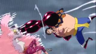 Luffys Epic Gear Fourth Kong Gun against Doflamingo Eng Subbedゴムゴムの大猿王銃（キングコングガン [upl. by Fifi]