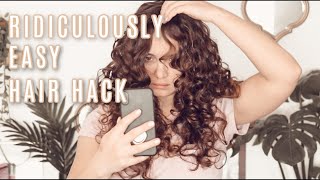 how to get curls at the roots  easy hair hack [upl. by Graybill978]