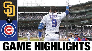 Padres vs Cubs Game Highlights 53121  MLB Highlights [upl. by Tucky598]