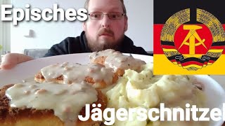 Klassisches Jägerschnitzel auf Champignonrahmsouce mit Kartoffelpürree MUKBANG [upl. by Negam]