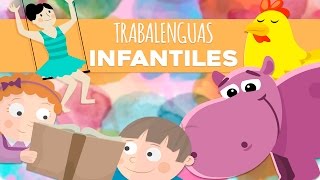 Trabalenguas fáciles infantiles  Juegos educativos para niños [upl. by Morly641]