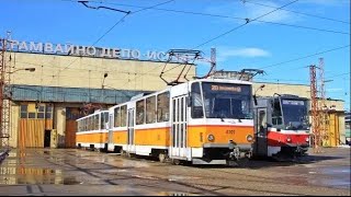 Sofia Tram Route 20 Opalchenska Station  Depot Iskar October 2024 [upl. by Euqinu432]