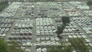 Maruti Suzuki cars line up waiting to get despatched [upl. by Cherrita]