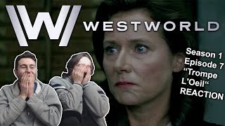 Westworld Season 1 Episode 7 REACTION quotTrompe LOeilquot [upl. by Ap]