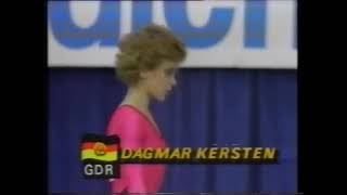 🥉 Dagmar Kersten GDR VT EF 9900 1985 World Championships [upl. by Urbano]