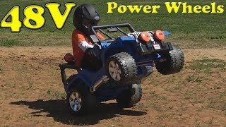 Run 48V on a 12V Electric Jeep Power Wheels [upl. by Jack]