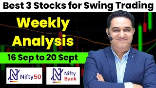 Weekly Prediction Nifty and Bank Nifty  Best 3 Stocks for Swing Trading realscalpervipul [upl. by Ylram280]