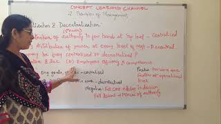 Centralization and Decentralization Principle of Management Class 12 Business Studies [upl. by Asel284]