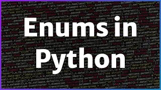 Enums in Python are SO useful [upl. by Dloreg59]