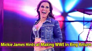 Mickie James Hints at Making WWE InRing Return [upl. by Nynahs415]