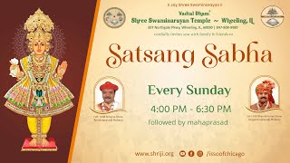 Sunday Satsang Sabha  Vadtal Dham  Shree Swaminarayan Mandir Wheeling [upl. by Crelin]