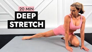 20 MIN FULL BODY DEEP STRETCH  Improve Flexibility  Stress Relief 💗 [upl. by Bergess]