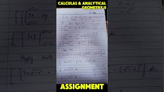 Calculus and Analytical Geometry  II  Chapter 14 Assignment Part 12 calculus calculusandanalysis [upl. by Schmitz]