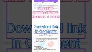 Pharmaceutics Chapter 1 History of pharmacy profession and pharmacopoeia dpharmacy1styearnotes [upl. by Robinetta]