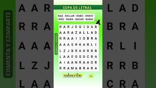 Sopa de LETRAS  Palabras que empiecen con quotRAquot [upl. by Pulcheria]