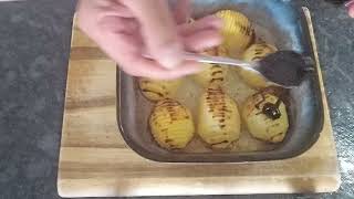 Crispy Bovril Hasselback Potatoes [upl. by Lidah415]