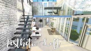 The Sims 4 House Build  Aesthetic Loft [upl. by Crispen443]