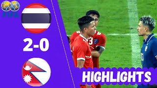 Thailand vs Nepal Match Highlights  Angry Moments [upl. by Harihat494]