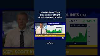 United Airlines CEO on the possibility of flight attendants going on strike [upl. by Zenobia]