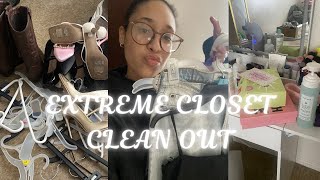 EXTREME CLOSET CLEAN OUT [upl. by Hedwiga]