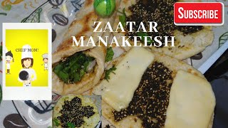 Zaatar Manakish RecipeMiddle East Street FoodFlatPita Bread Quick Healthy Recipe in Urdu Hindi [upl. by Novelia]