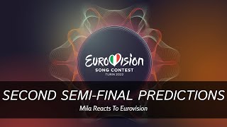 Who Will Qualify From The Second SemiFinal Eurovision 2022  Mila Reacts to Eurovision [upl. by Adnocahs604]