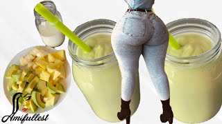 GAIN WEIGHT IN THE RIGHT PLACES WITH THIS SMOOTHIE  gain weight naturally at home [upl. by Hadleigh774]