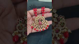 pagadam 7013932993 uncut designer customized samanthasmanacreations giveaway beads latest [upl. by Tasia483]