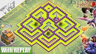 NEW BEST TH7 Base FARMINGTROPHY with COPY Link Town Hall 7 Base Anti Dragons  Clash of Clans [upl. by Amando]