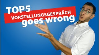 Vorstellungsgespräch meistern Die Top 5 Fehler und wie du sie easy vermeidest [upl. by Adler]