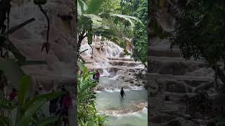 Dunns River Falls Jamaica 🇯🇲 vacationjamaica jamaica scenery [upl. by Atekin]