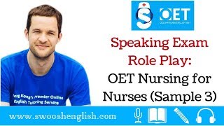 OET speaking sample for nurses OET speaking exam role play [upl. by Ditmore779]